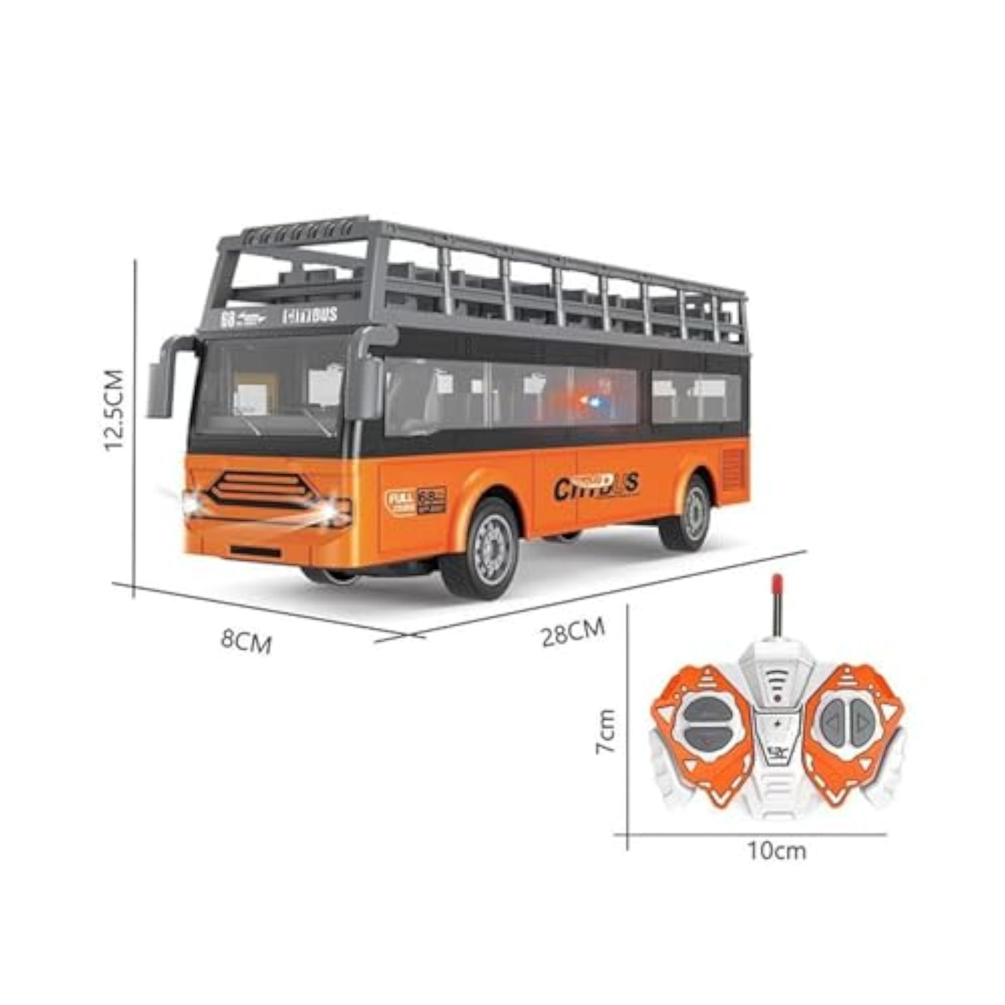 RC Car 1/30 Remote Control City Bus Model